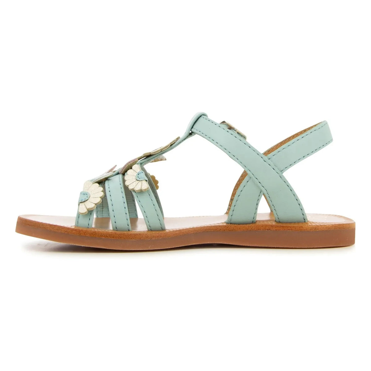 Pom d'Api - Plagette Multi Daisy Sandalen | Türkis