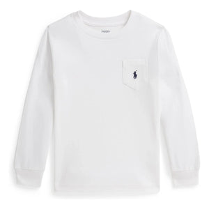 Ralph Lauren - Logo Langarmshirt | Weiß