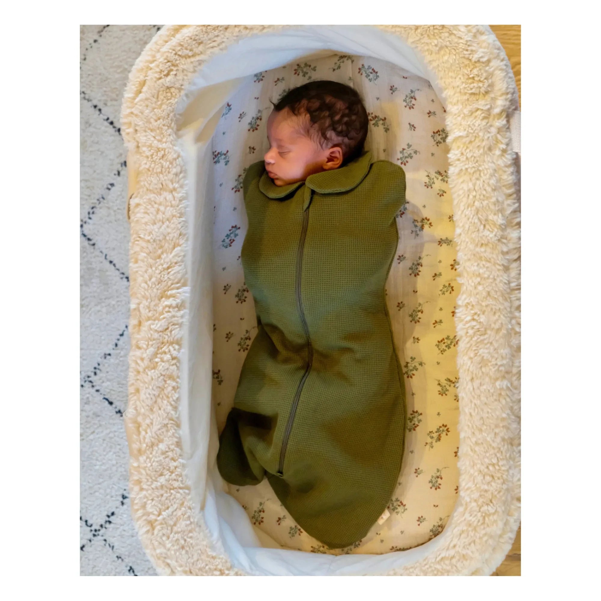 Tante Reine - Wickel-Schlafsack aus Bio-Baumwolle | Khaki