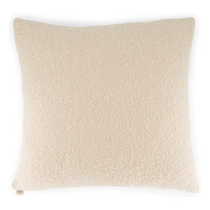 The Socialite Family - Carino quadratisches Kissen aus Bouclé-Wolle | Creme