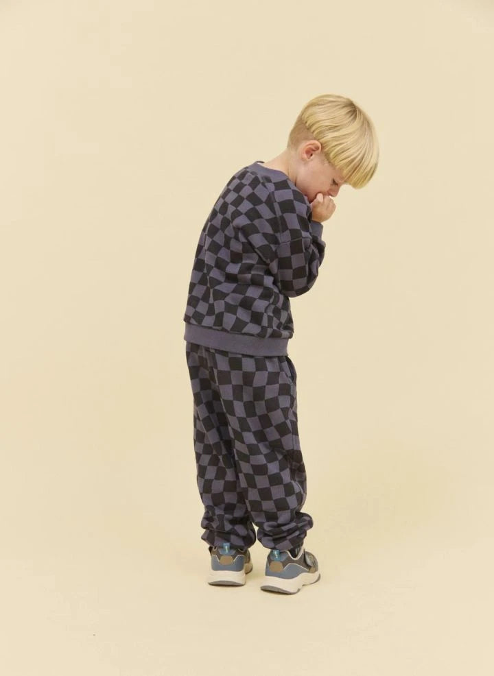 Wheat - Sandro Damier Organik Pamuklu Sweatshirt | Siyah