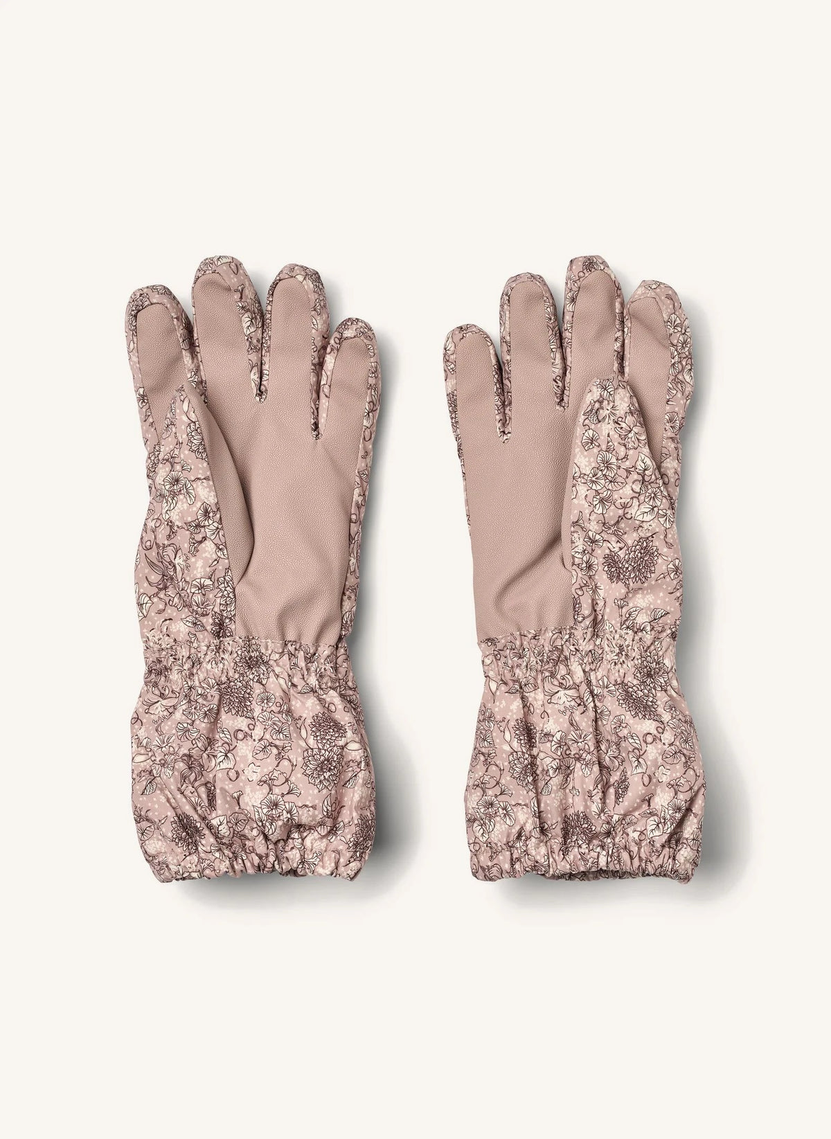 Wheat - Skiski Skihandschuhe mit Blumenmuster | Rosa