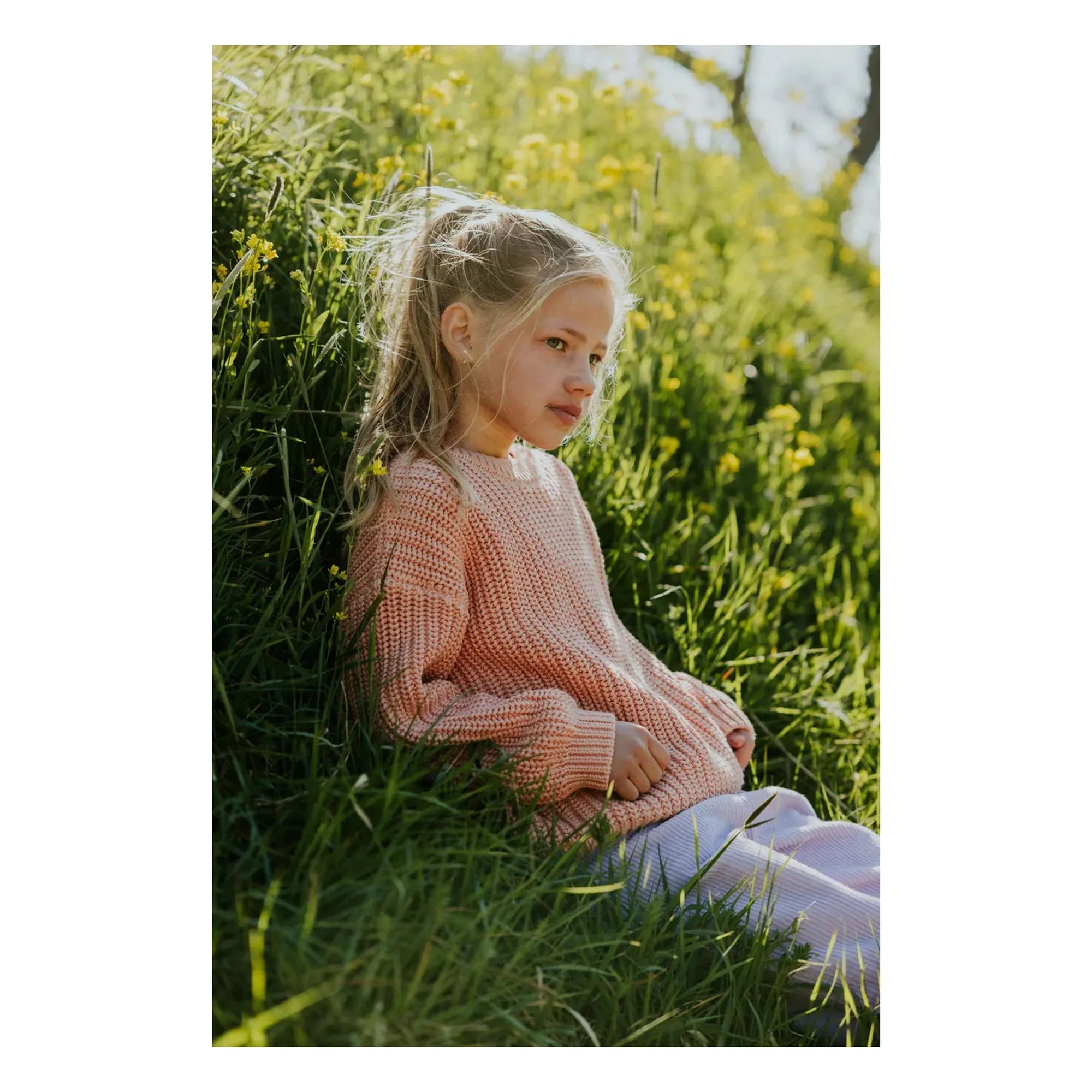 Yuki – Oversize-Pullover aus Bio-Baumwolle | Pfirsich