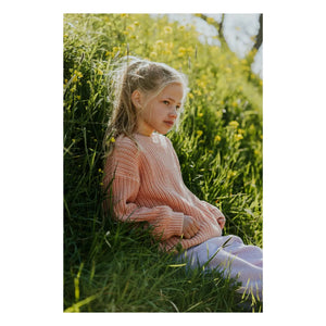 Yuki – Oversize-Pullover aus Bio-Baumwolle | Pfirsich