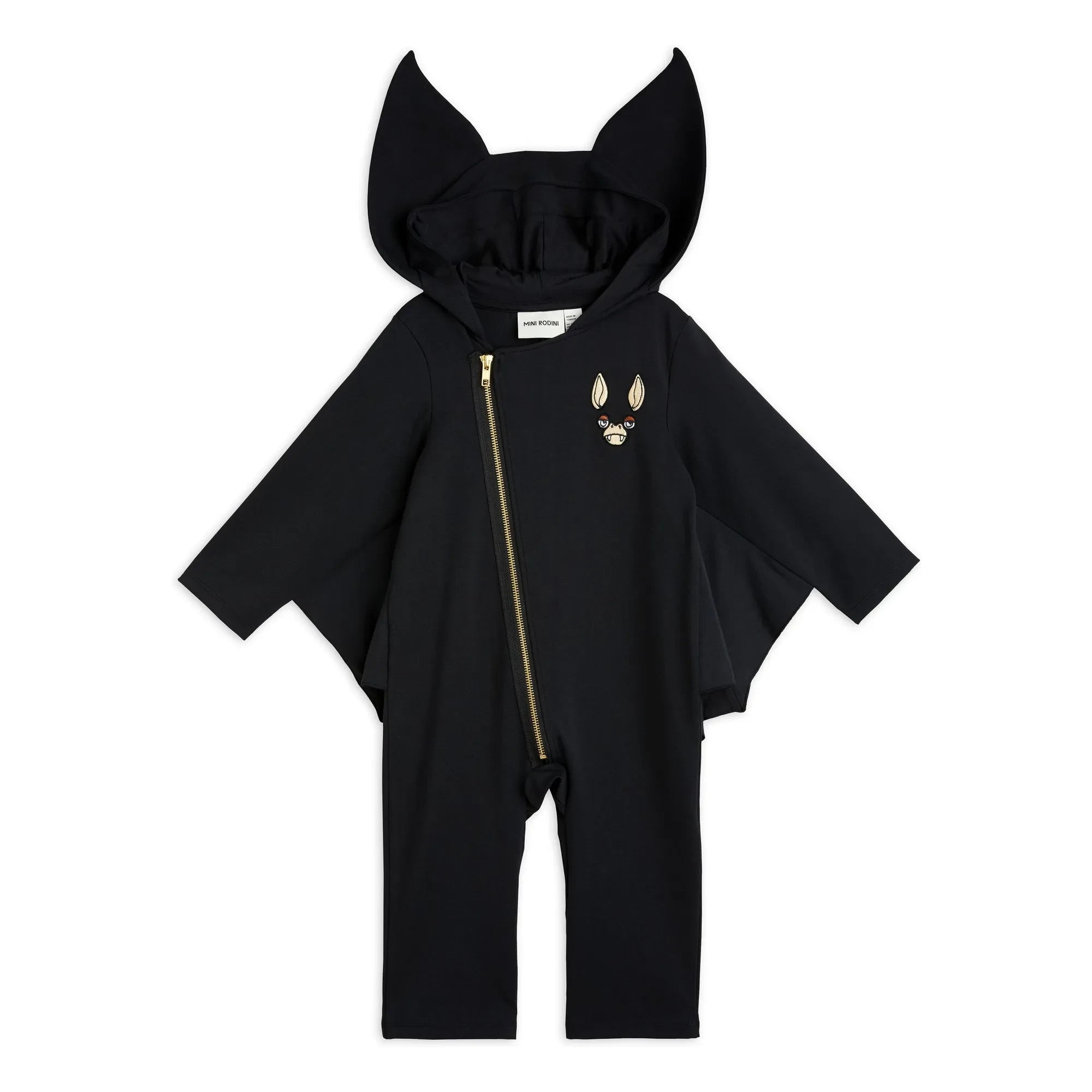 Mini Rodini - Organik pamuklu Bat suit | Siyah
