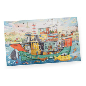 Moulin Roty - Entdecker-Boot Puzzle - The Mill Garden - 200 Teile