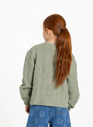 Hundred Pieces - Lacy Merino Wolle Pullover | Wassergrün