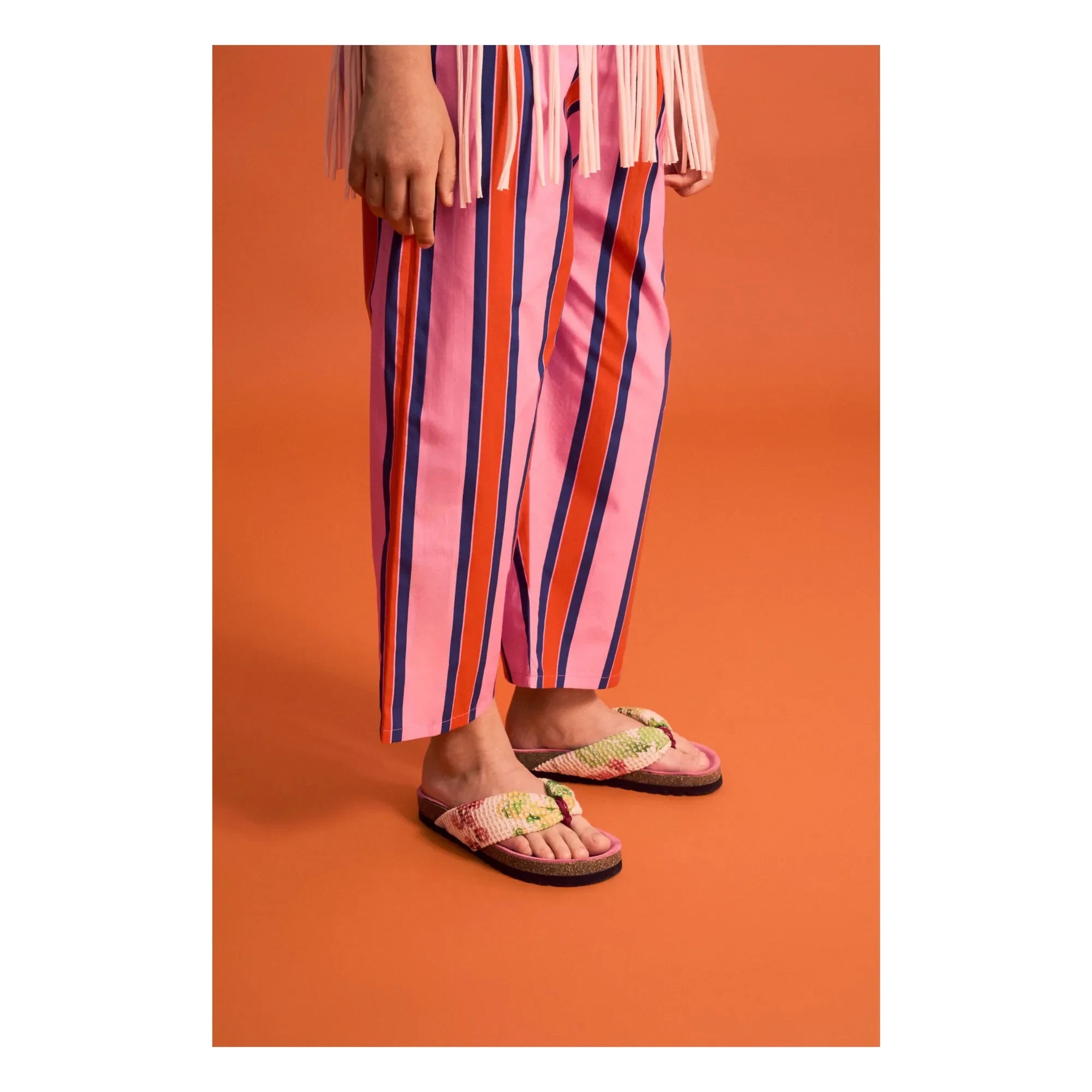 Maison Mangostan – Gestreifte Hose | Rosa