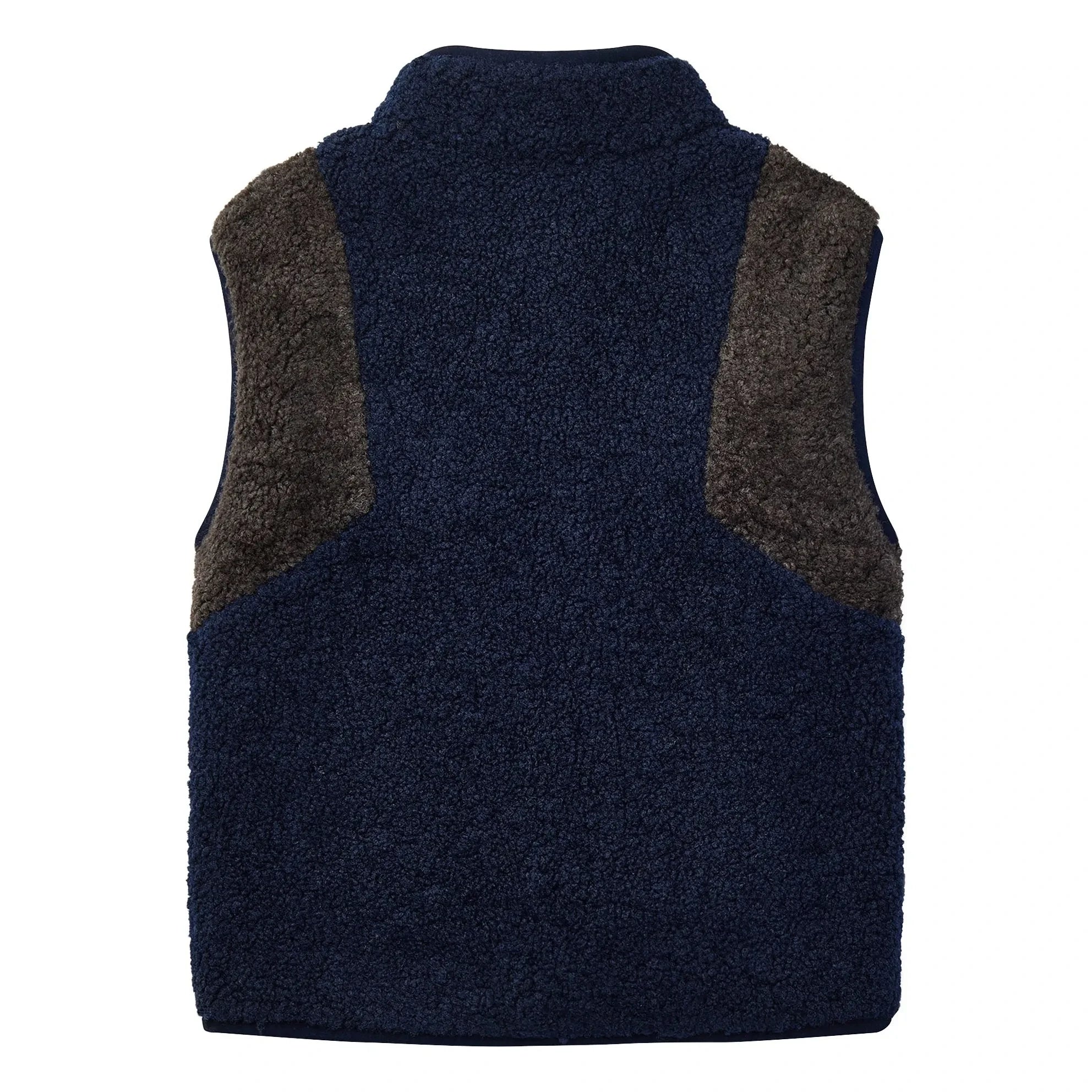 Wynken – Ärmellose Sherpa-Weste Wilderness in Nylon-Blau