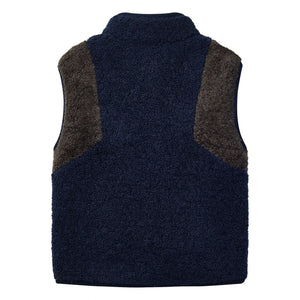 Wynken – Ärmellose Sherpa-Weste Wilderness in Nylon-Blau