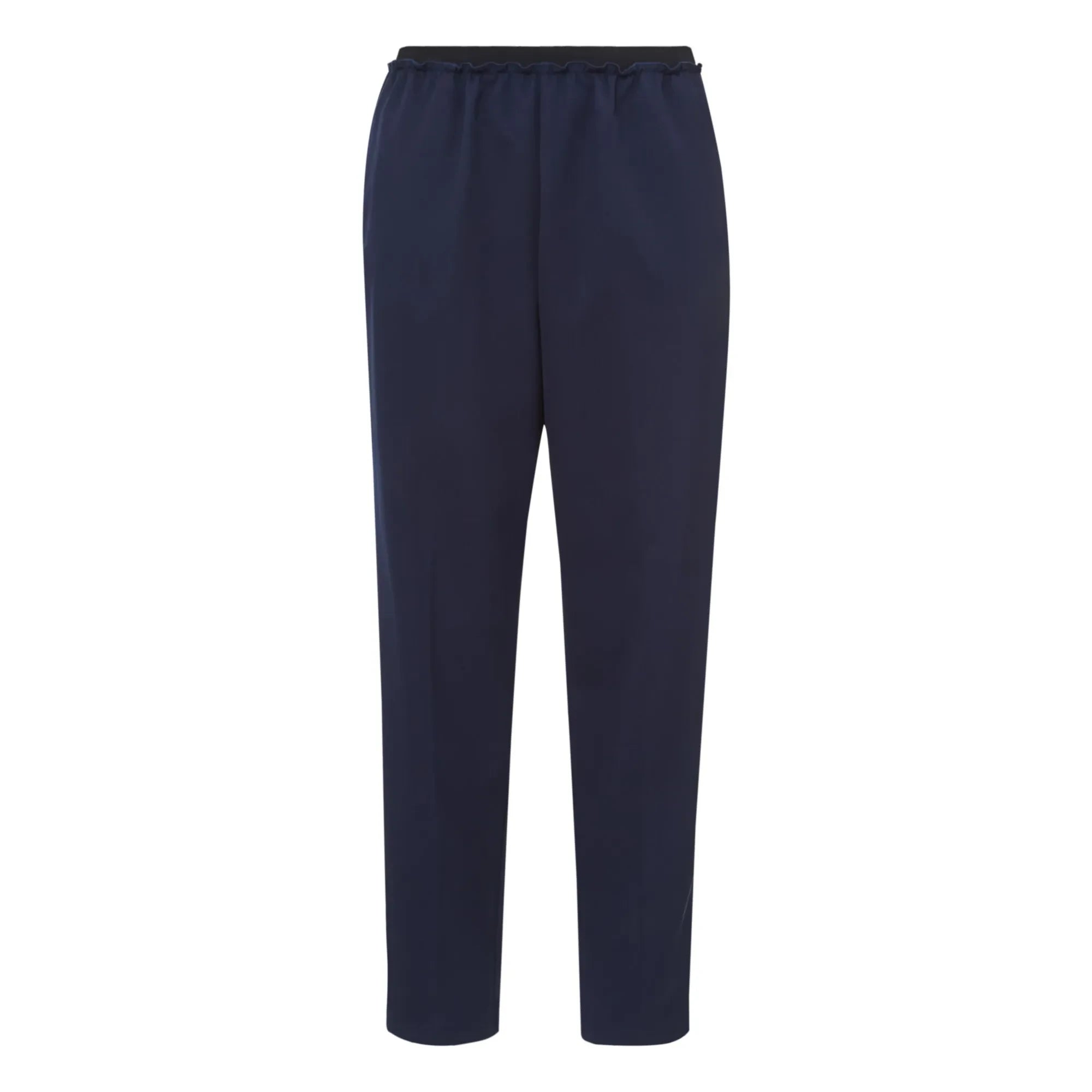 Pomandère - Hose aus Wolle mit Gummizug | Marineblau