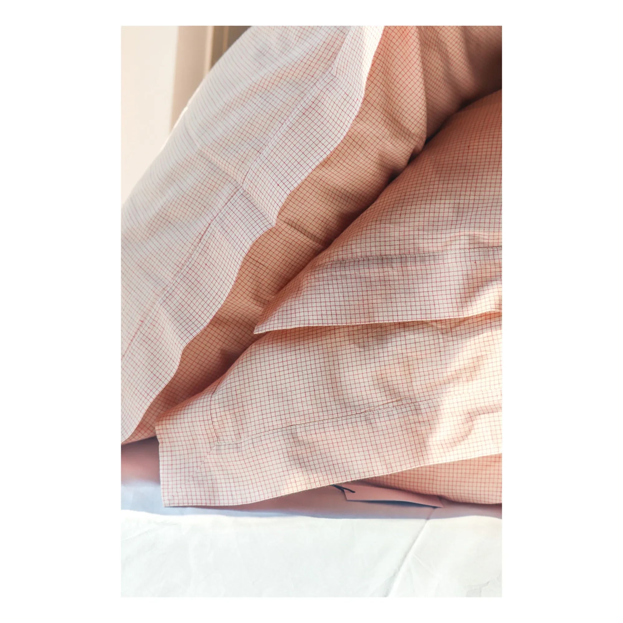 Scarlette Ateliers – Grace handgewebtes Baumwollkissenbezug-Set – 2-teilig | Rot