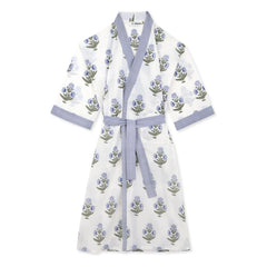 Scarlette Ateliers – Kimono mit Mohnblumenmuster „Clark“ | Weiß