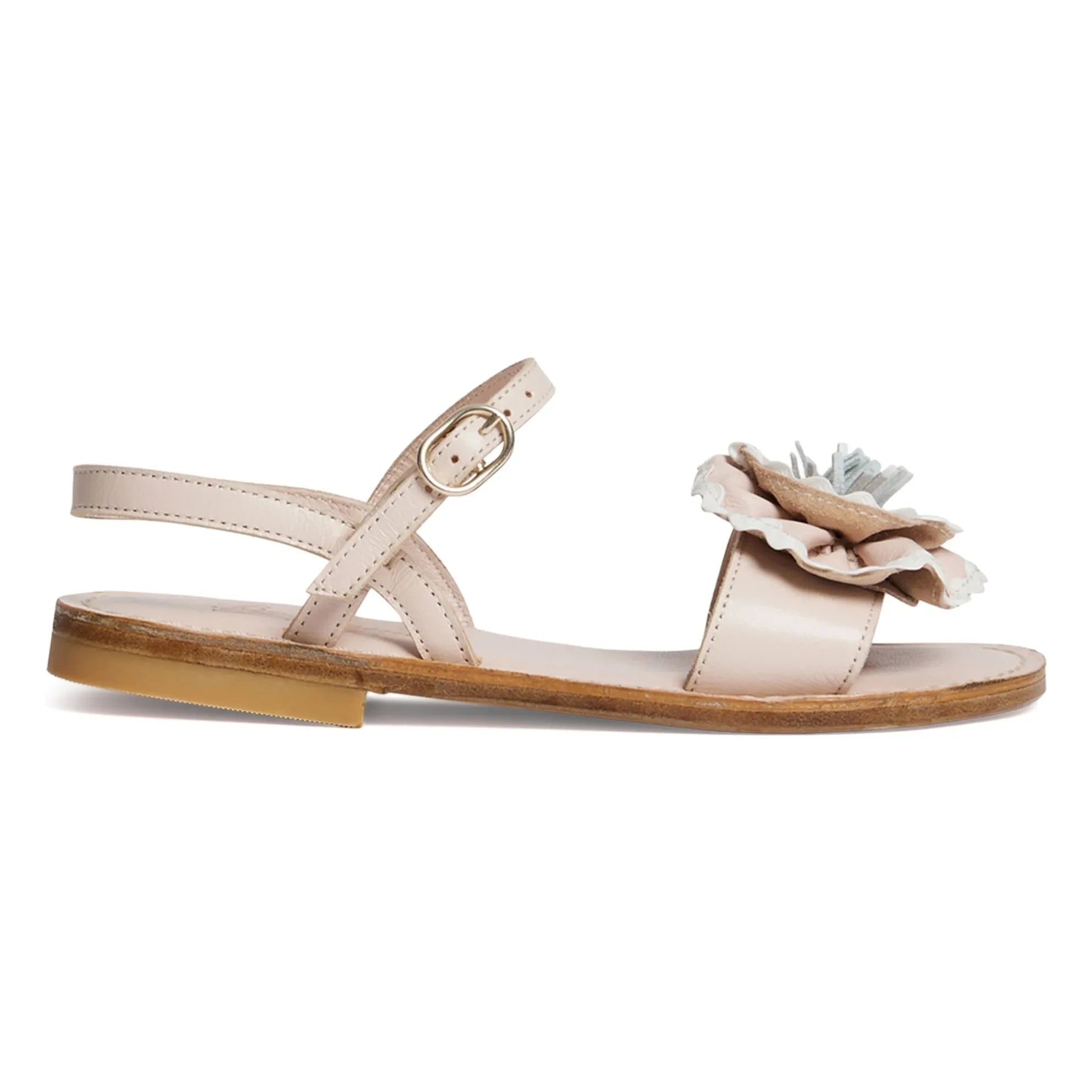 Bonpoint – Sandalen „Lola Fleurs“ | Puderrosa