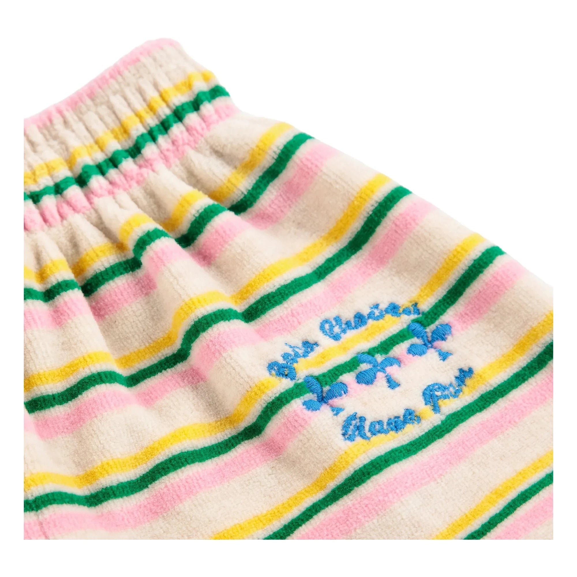 Bobo Choses - Gestreifte Cord-Jogginghose | Ecru