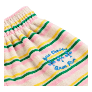 Bobo Choses - Gestreifte Cord-Jogginghose | Ecru