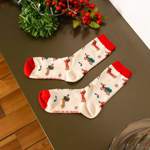 Legami - Weihnachtsstrümpfe Dackel Größe 41-47 - Eine perfekte Passform!