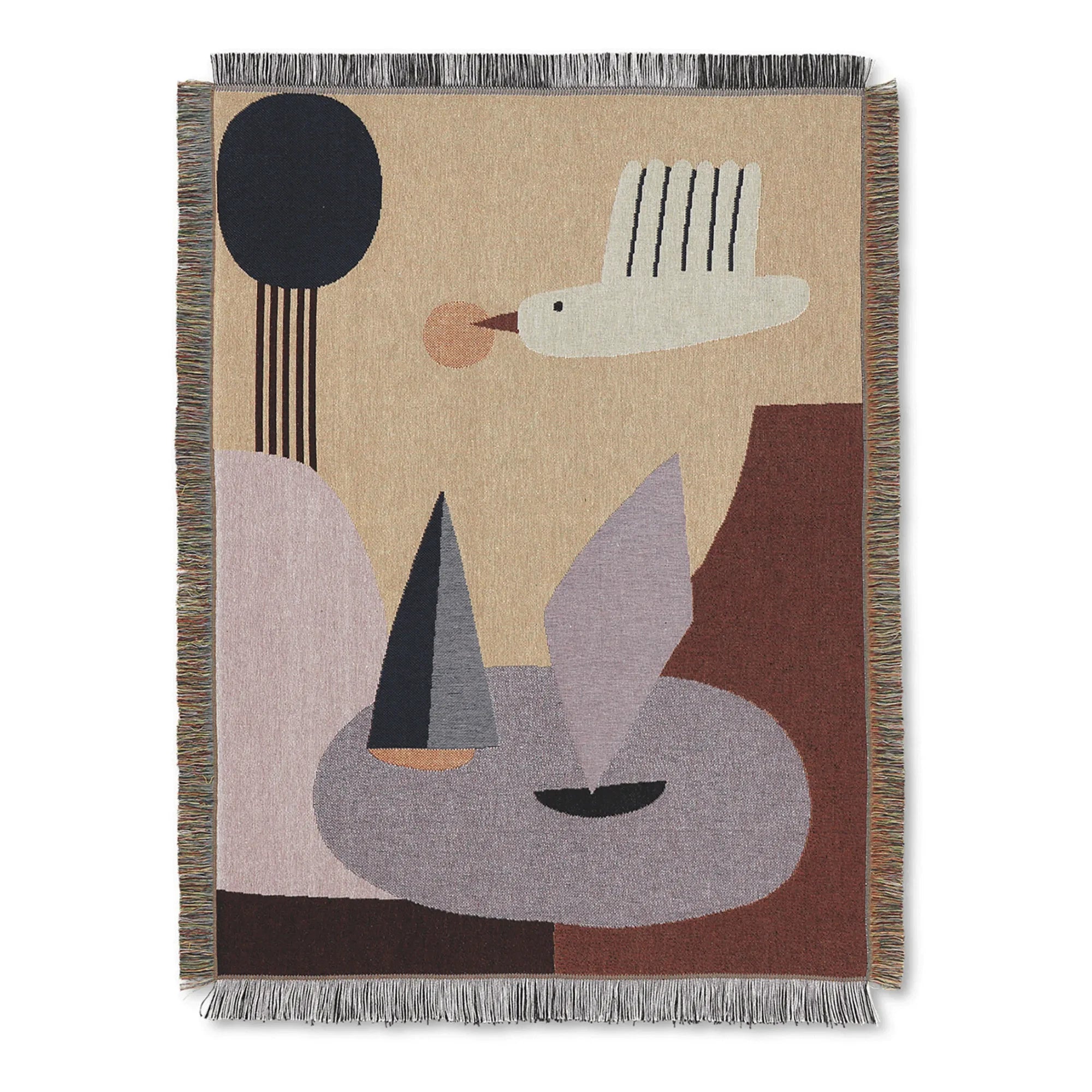 Ferm Living Kids - Hängender Vogelteppich