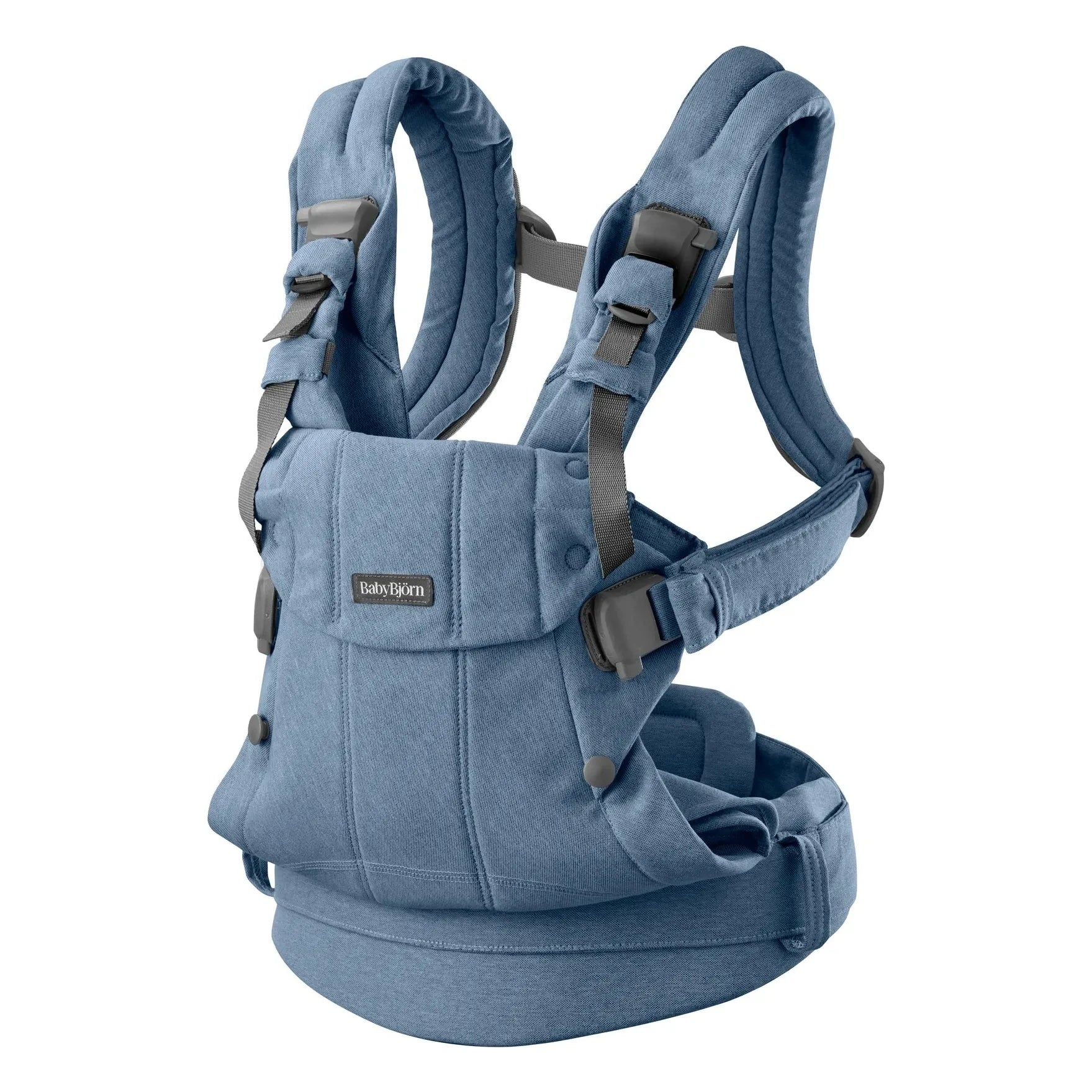 BabyBjörn - Gesprennter gewebter Jersey Harmony Babytrage | Blau