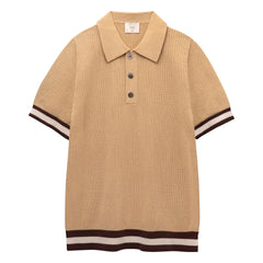 Ché Studios – Quinn Baumwoll-Polo-Shirt | Camel