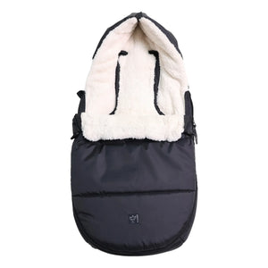 Kaiser - Sherpa Fleece Hoody 2.0 Universeller Fußsack | Schwarz