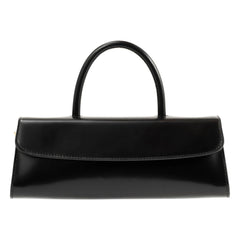 BY FAR - Mini Longa Tasche aus semi-glänzendem Leder | Schwarz