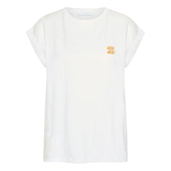 By Bar - Tobi Flame Baumwoll-T-Shirt | Weiß