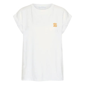 By Bar - Tobi Flame Baumwoll-T-Shirt | Weiß