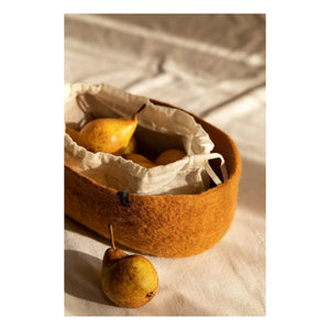 Muskhane - Filzaufbewahrungskorb | Karamell