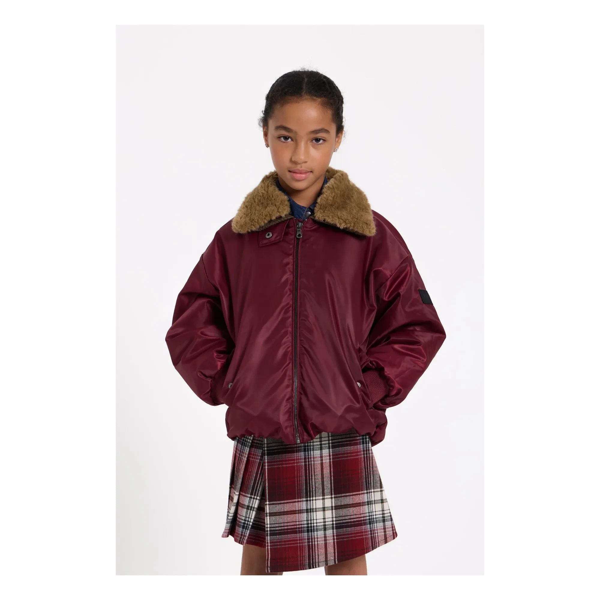 Finger in the nose - Aria Bomber Ceket | Aubergine