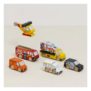 Le Toy Van - Rettungsfahrzeuge - 7-teiliges Set