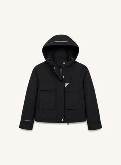 Töastie - Aus recyceltem Futterstoff gefütterte wasserdichte Windjacke | Schwarz