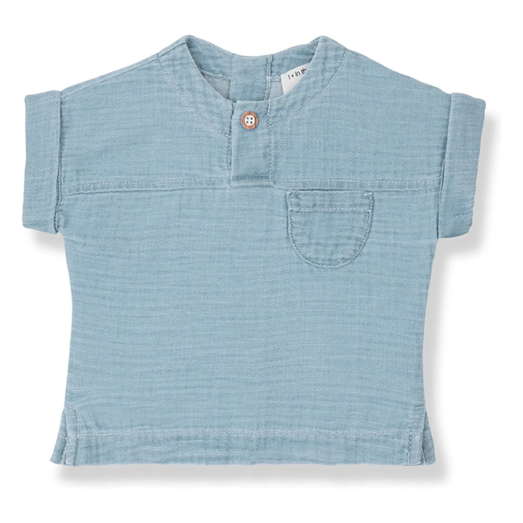 1+ in the family - Bodrum Denim T-Shirt | Hellblau