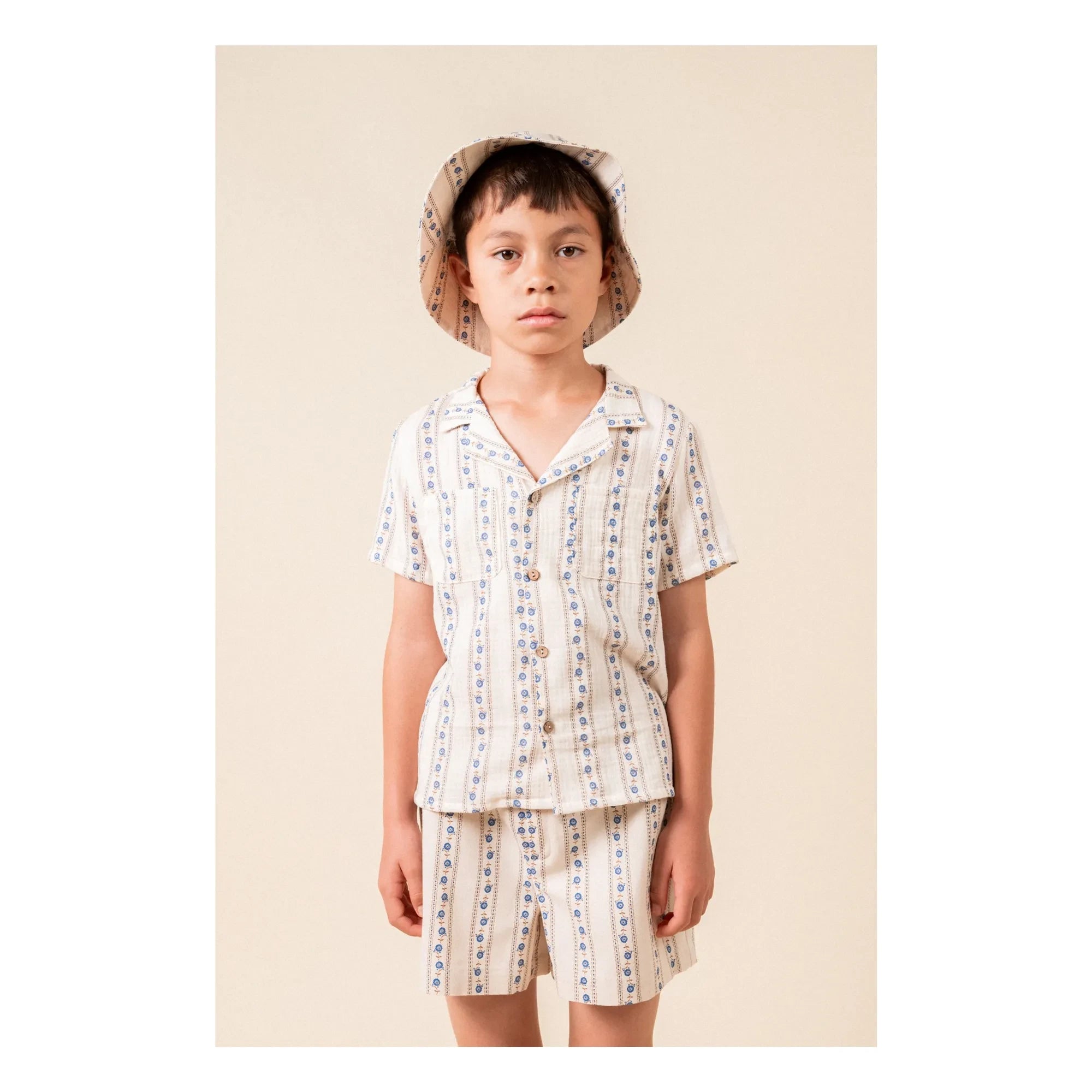 birinit - Bermuda Shorts Sariñena Flowers | Elfenbein