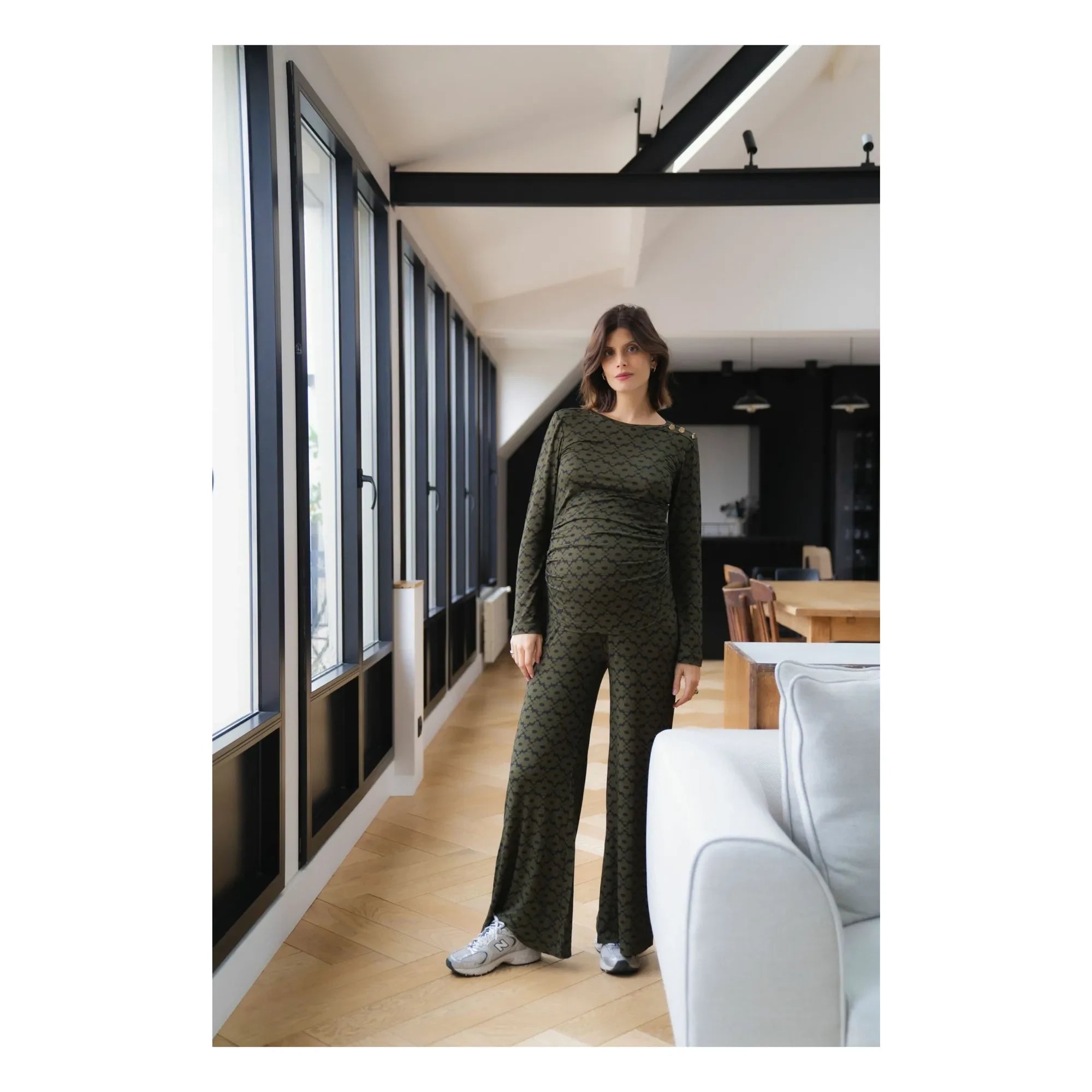 Paloma Collection - Andrea Seventies Umstandshose | Khaki