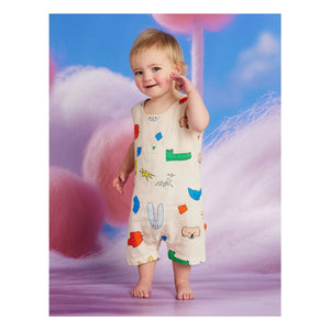 Halcyon Nights - Tierischer Jumpsuit Short | Ecru