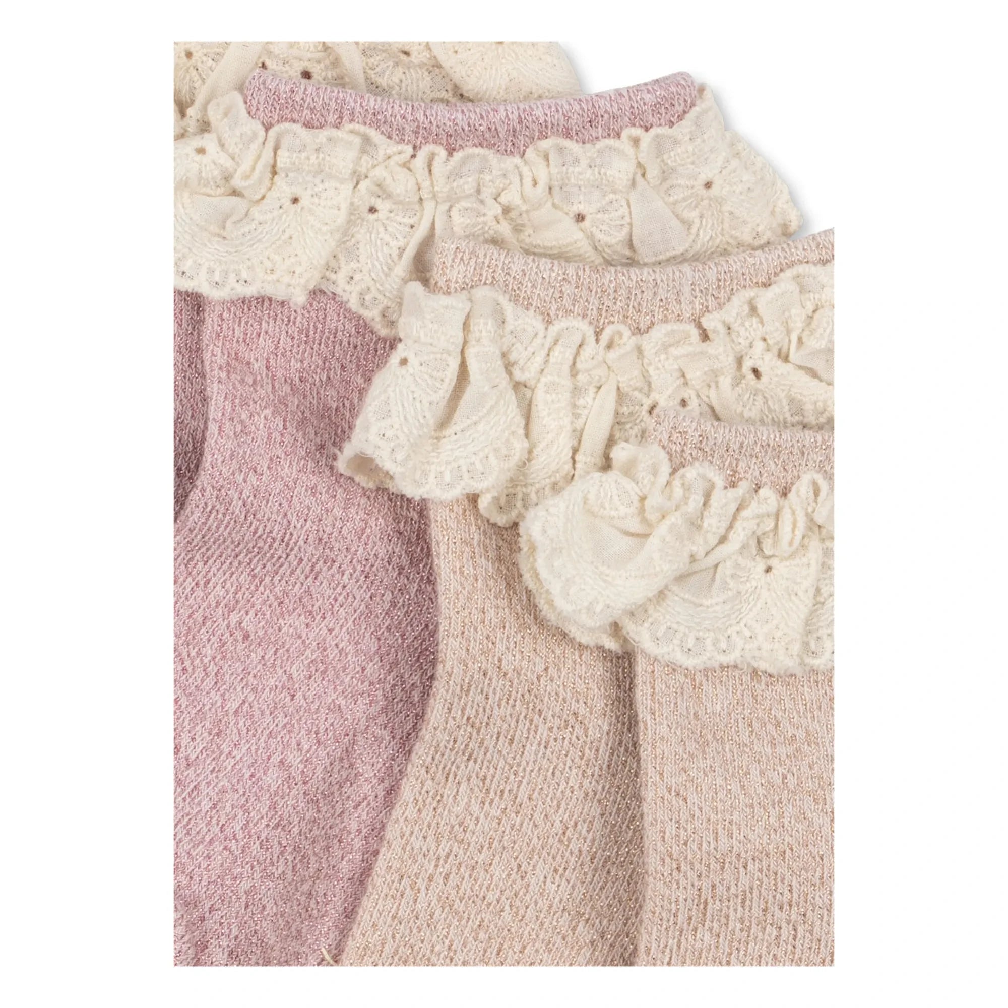 Konges Sløjd - 2 Paar Gewebte Socken | Rosa