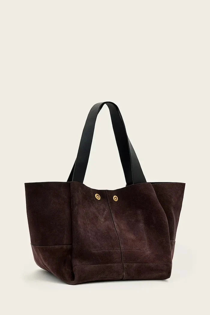 AllSaints kadın süet alışveriş çantası ROSALIE