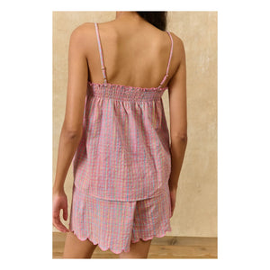 Louise Misha - Minala Pyjama aus Bio-Baumwolle | Rosa