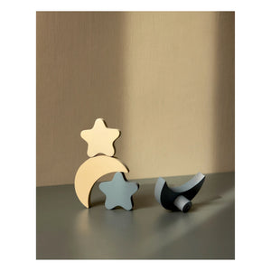 Nofred – Stern- und Mondhaken – 4er-Set | Blau