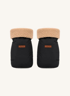Töastie - Recycelte Fleece Kinderwagenhandwärmer | Schwarz