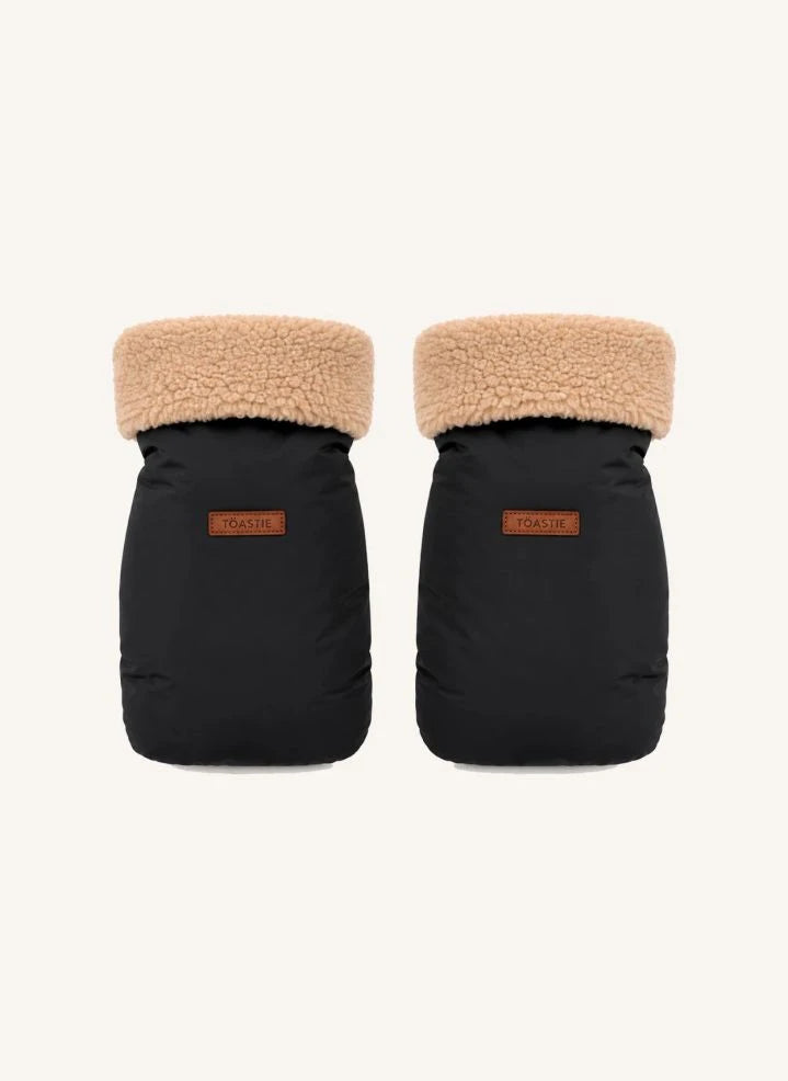 Töastie - Recycelte Fleece Kinderwagenhandwärmer | Schwarz