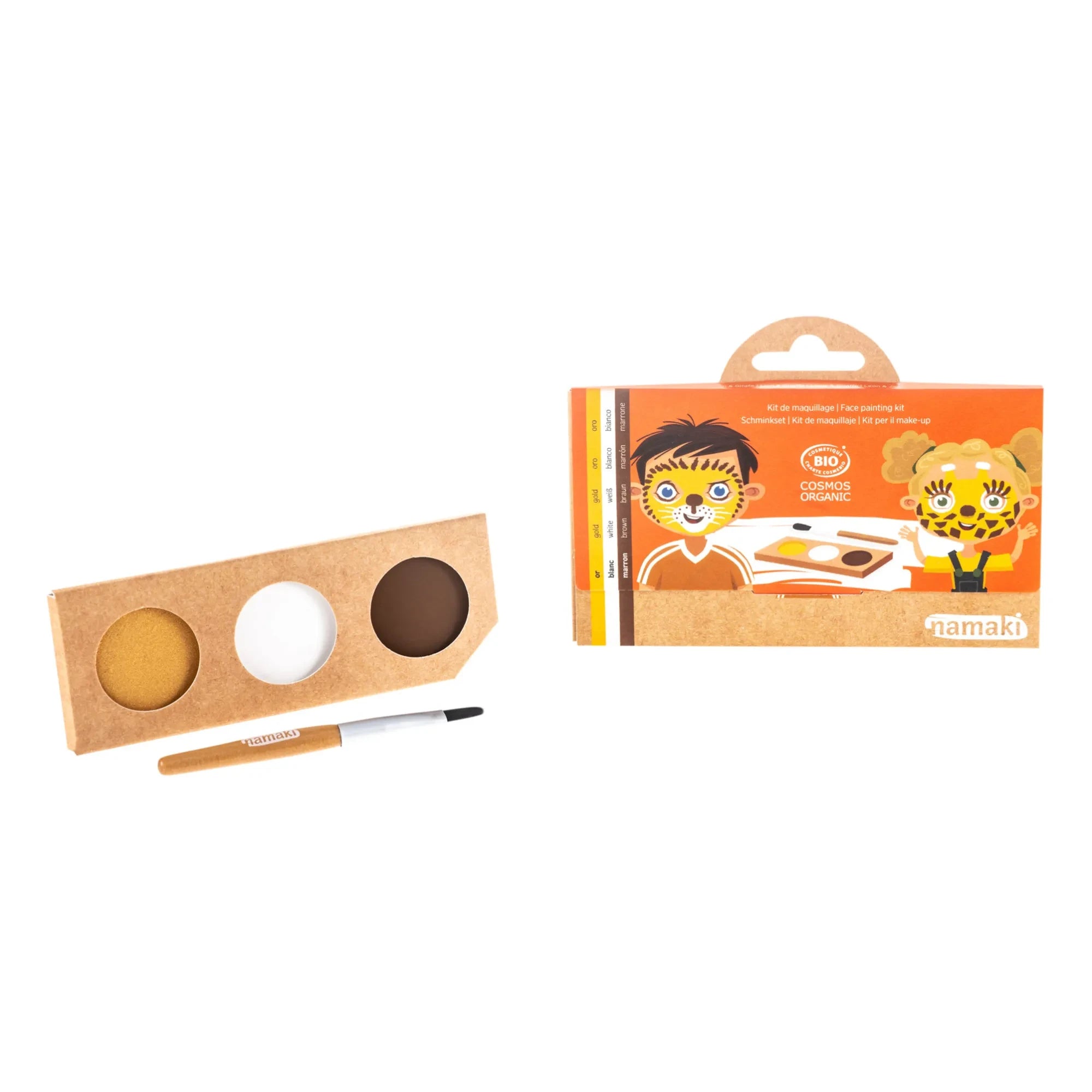 Namaki - Lion & Giraffe 3-farbiges Make-up Set | Gold