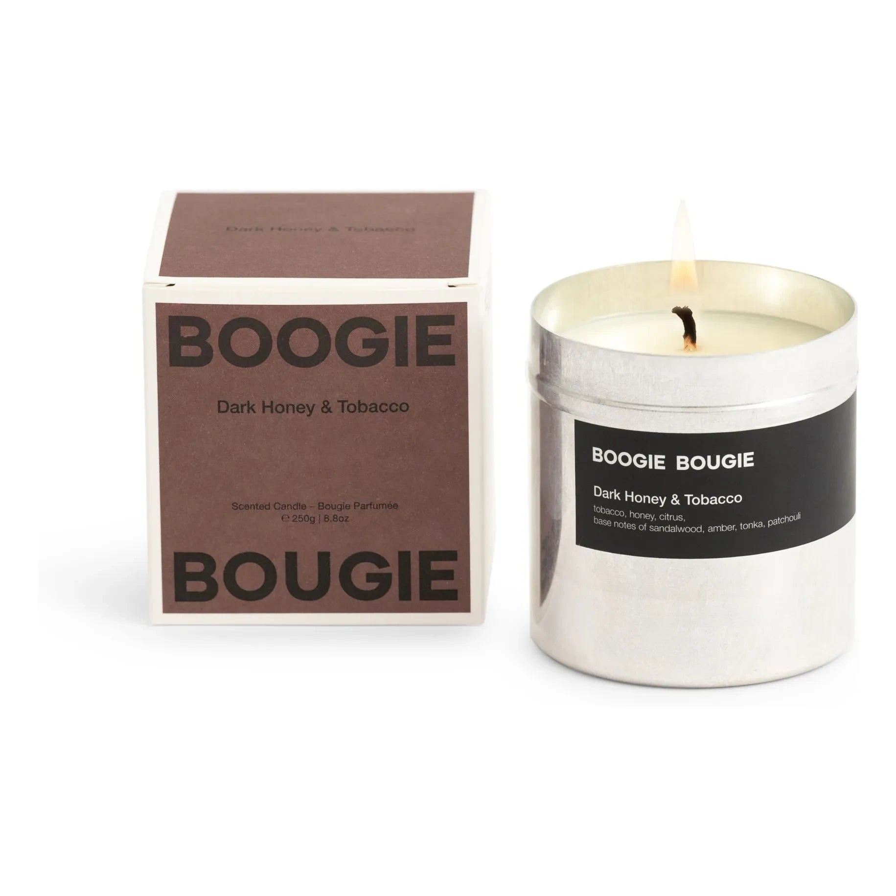 Boogie Bougie - Dunkler Honig &amp; Tabak Kerze