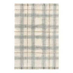 Lorena Canals - Tartan Teppich | Eisblau