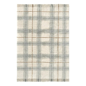 Lorena Canals - Tartan Teppich | Eisblau