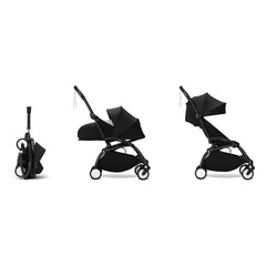 Stokke® - YOYO³ kompletter Kinderwagen 0+ und 6+ Schwarzer Rahmen | Schwarz