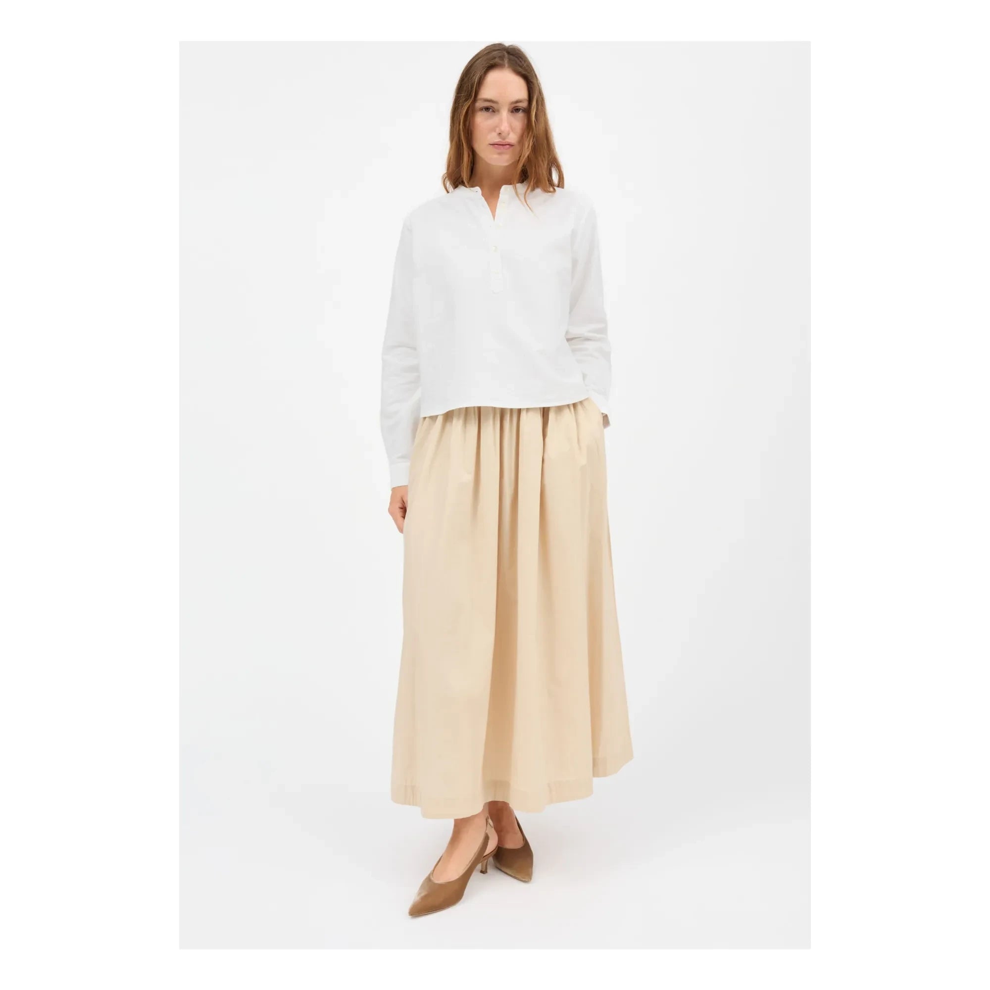 Skall Studio - Dagny Baumwollrock | Sand