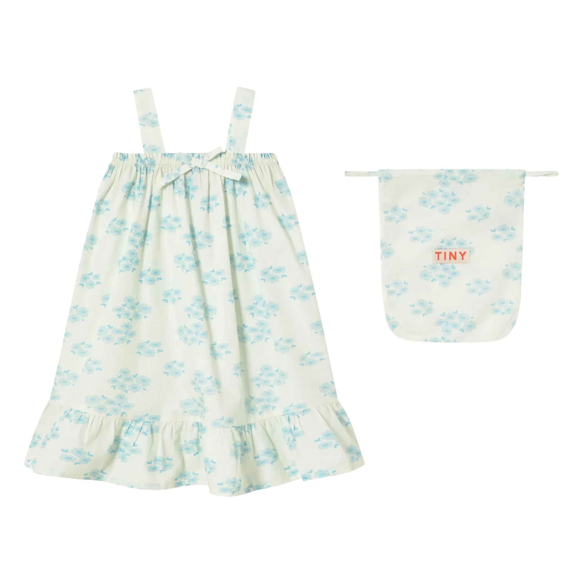 Tinycottons - Kleid mit Blumenmuster | Weiß