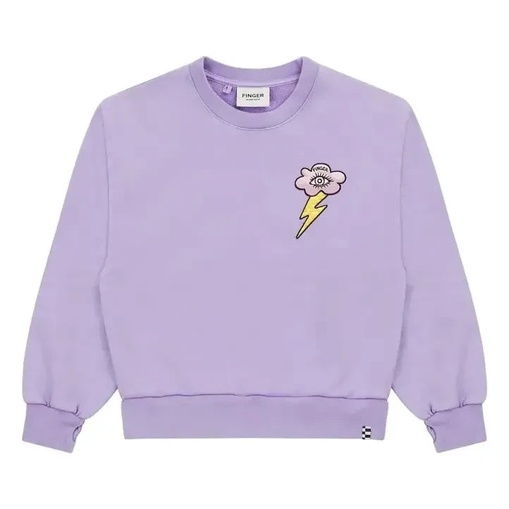 Finger in the nose - Alma Bio-Baumwoll-Sweatshirt | Lila